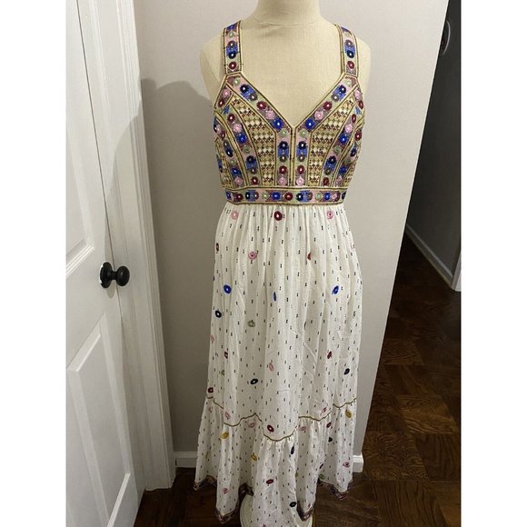 PAYAL PRATAP Anthropologie Norah Midi Dress size 6 - Picture 4 of 11